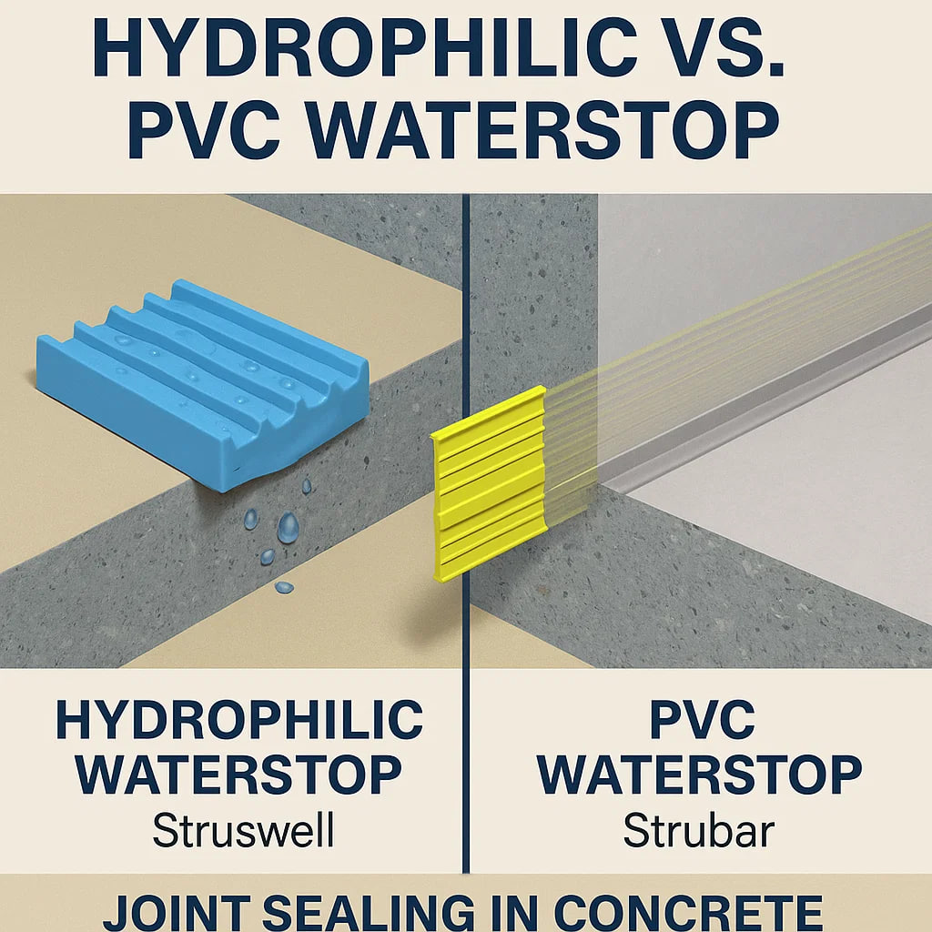 واتراستاپ چیست و چه تفاوتی بین نوع PVC و هیدروفیلی وجود دارد؟
